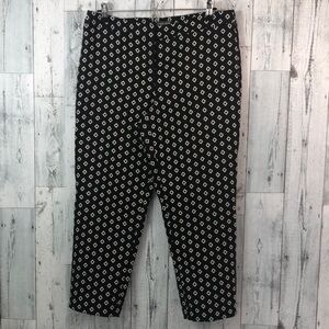 Vince Camuto Diamond Pattern Petite Ankle Pants 12P